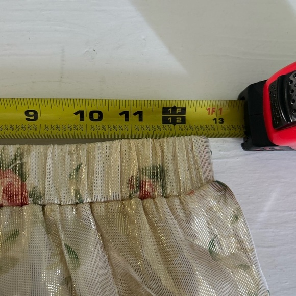 LOVESHACKFANCY Risha Mini Skirt, Golden Fog - Picture 8 of 8